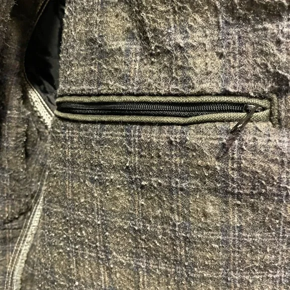 VTG Carhartt Detroit Jacket J97 MOS Moss Green Blanket Lined Distressed XL USA - Picture 7 of 11